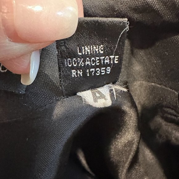 VTG Linda Allard Ellen Tracy Jacket Linen Black Embroidered Aztec Inca Size 10 - Picture 15 of 15